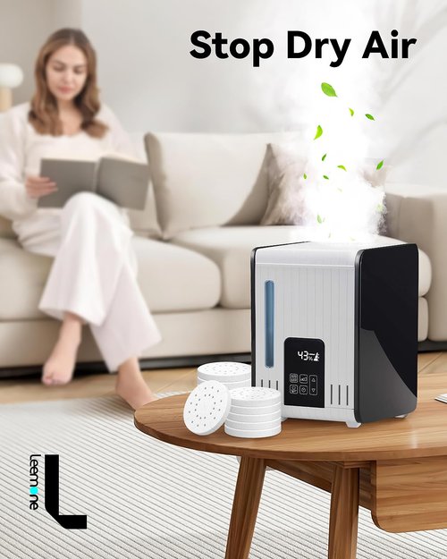 Leemone 12 Pack A451 Anti-Mineral Pads Compatible with BONECO S200, S250 & S450 Steam Humidifiers