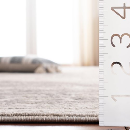 SAFAVIEH Brentwood Collection Accent Rug - 2' x 4', Cream & Grey, Medallion Distressed Design, Non-Shedding & Easy to Clean, Ideal for Front Door, Kitchen, Entryway, Foyer (BNT865B)