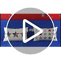Patriotic 4th of July Pillow Covers - Set of 2, 12x20 Inch