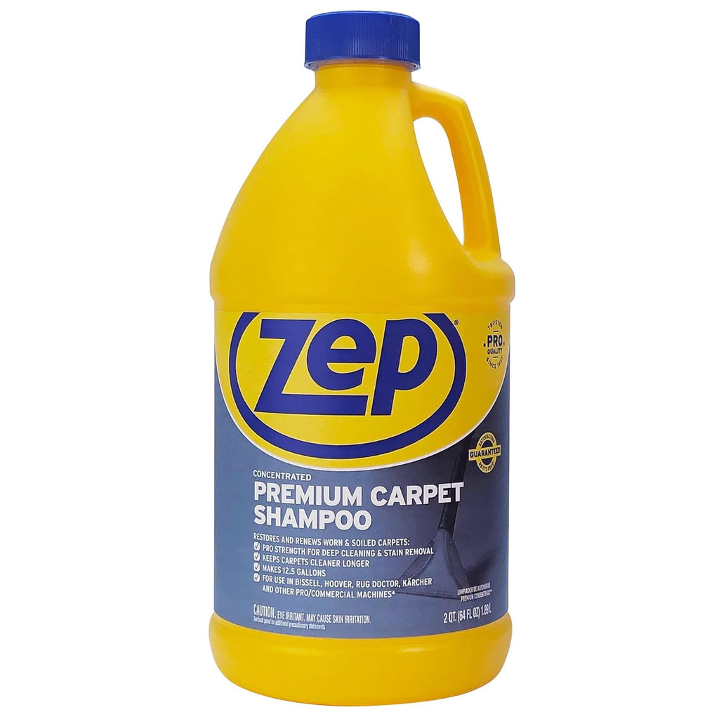 Zep Shampoo | Premium Carpet Cleaner - 64 Oz Bottle for Deep Cleaning and Stain Removal