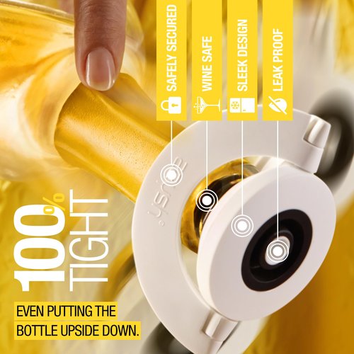 zzysh® 3 in 1 Champagne Sealer, Saver & Preserver Up to 4 Weeks with Champagne Stoppers For Bottles - Preservation System with Prosecco Bottle Stopper - Best Sparkling Wine Lovers Gifts For Women