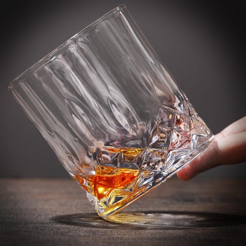Yaomiao 24 Pcs Old Fashioned Whiskey Glasses Bulk 10 Oz Bourbon Glass Cocktail Rocks Glasses for Whiskey Bourbon Liquor and Cocktail Drinks Gift