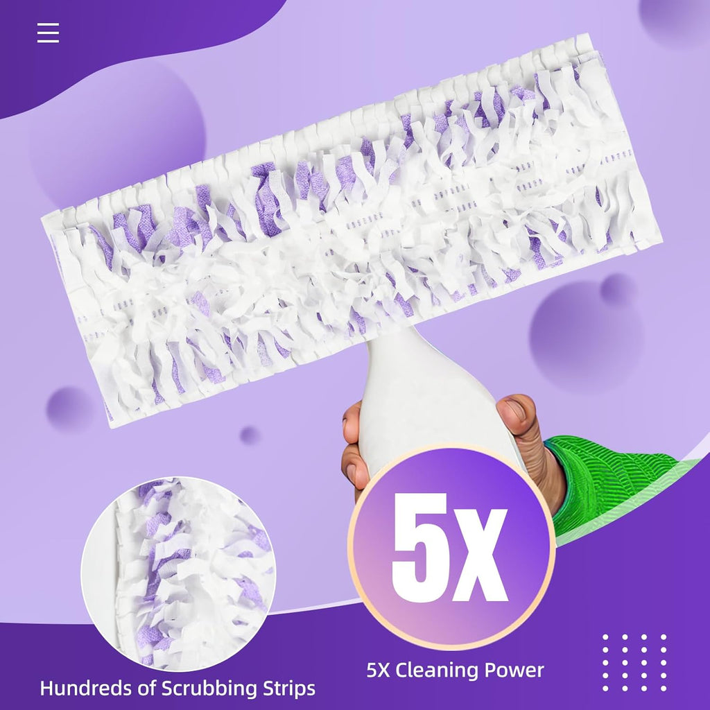 Skiennix Disposable Mop Pads - 24 Pack Replacement for Power Mop™ | Multi-Surface Floor Cleaning