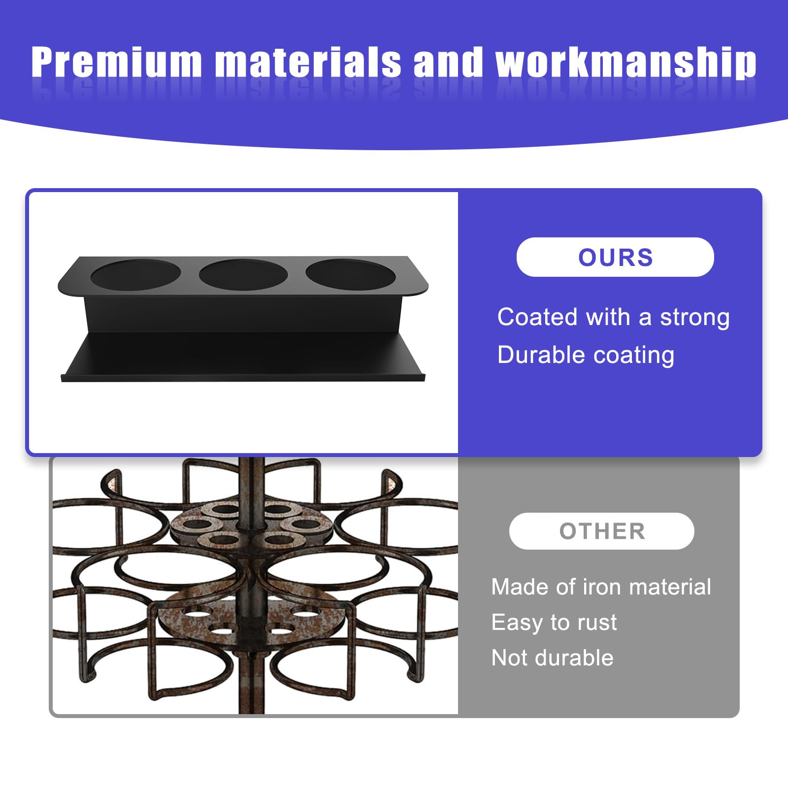 Magnetic Stanley Cup Holder for Fridge, Tumbler Organizer Strong Fridge & Metal Surface Water Bottle Organizer for Kitchen, Stanley Cup Accessories, 2 Pack