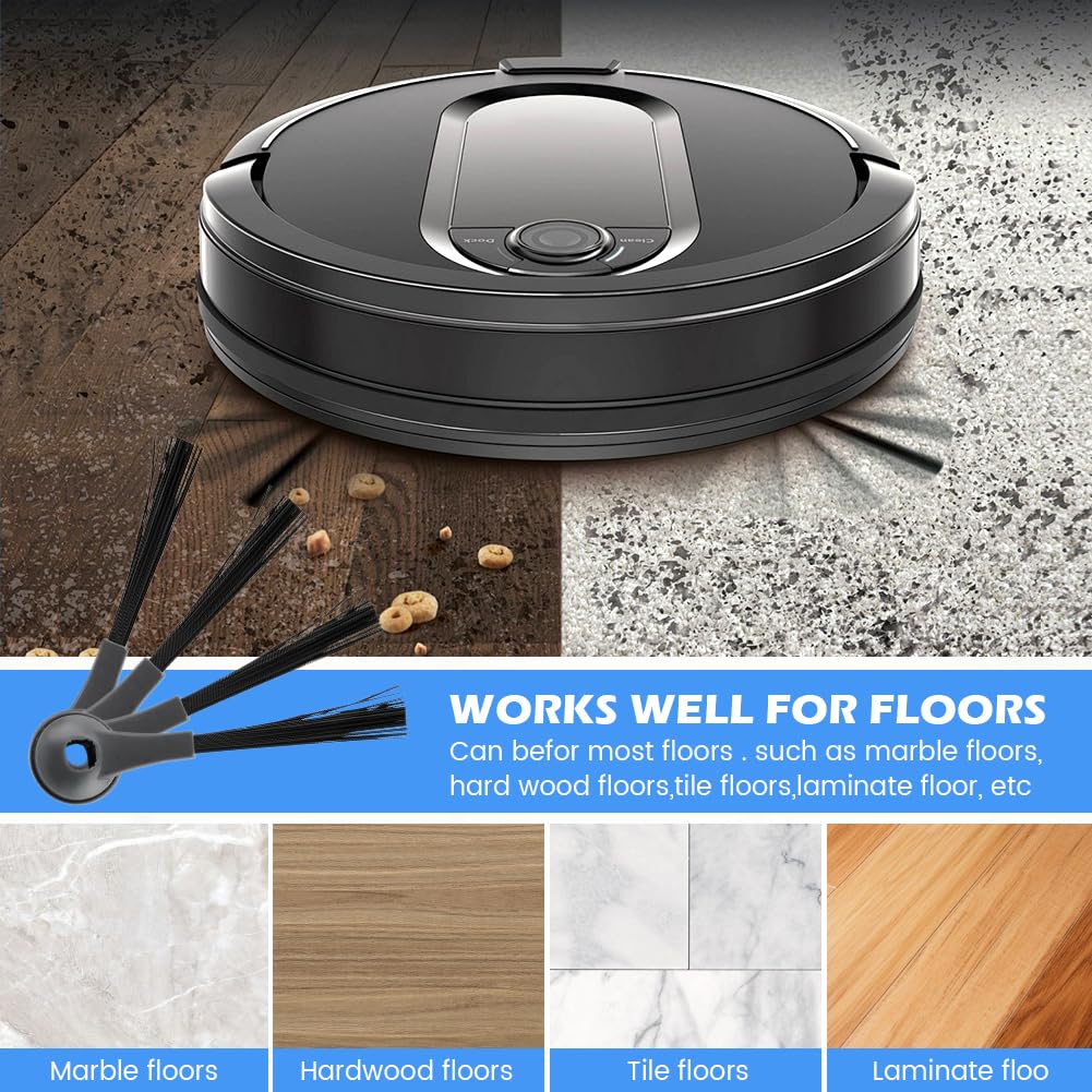 12pcs Replacement Parts for Shark Robot, shark vacuum accessories, Replacement Side Brushes Compatible with All Shark IQ and AI Series Robot Vacuum Models