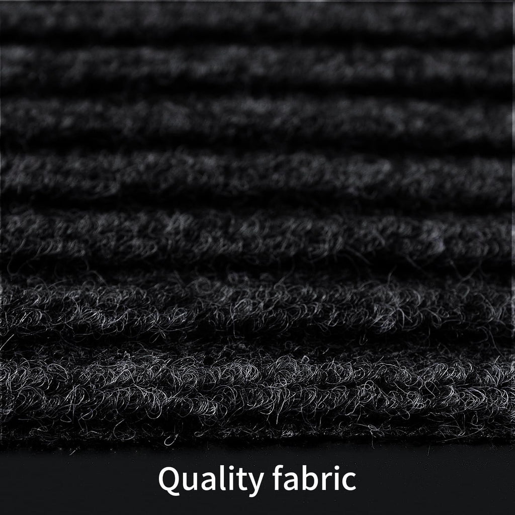 TANYOYO 3' X 10' Commercial Grade Door Floor Mat Brush Step Entrance Mat Vinyl Backed Utility Doormat Heavy Duty Floor Rugs Commercial Outdoor Carpet Indoor Entrance Mat，Black