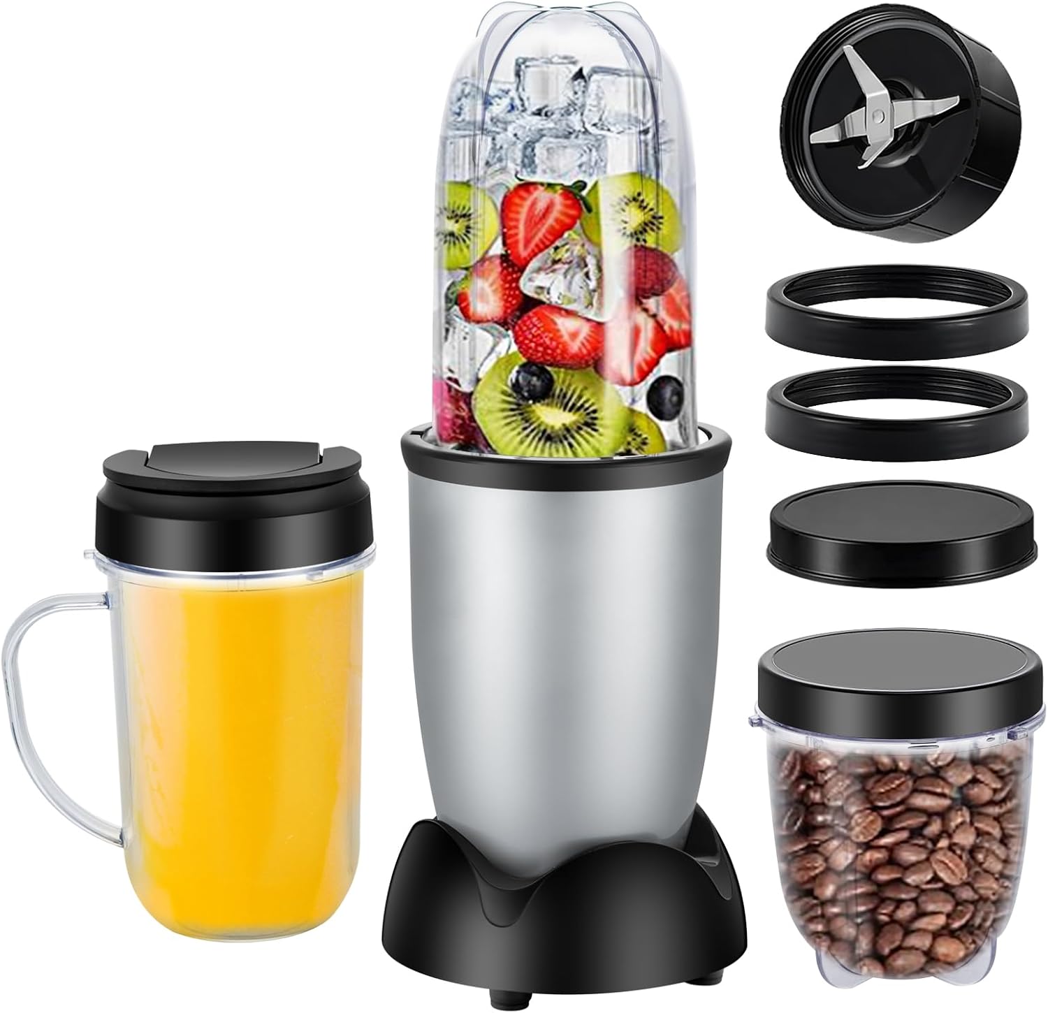 Panana Portable Personal Drink Mixer Blender - 18 Oz for Smoothies, Shakes & Food Prep | Includes Blending Blade & Extra Cups