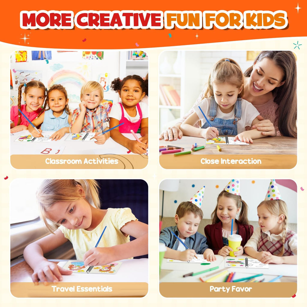 ZMLM 24 Mini Water Coloring Books for Kids - Perfect Easter Basket Stuffers for Ages 4-8