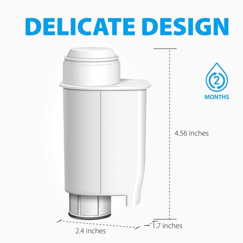 Waterdrop Coffee Water Filter, Replacement for Brita® Intenza+® Water Filter Gaggia®, Philips®, Saeco®, CA6702/00, Gaggia® Filter, TÜV SÜD Certified (Pack of 2)