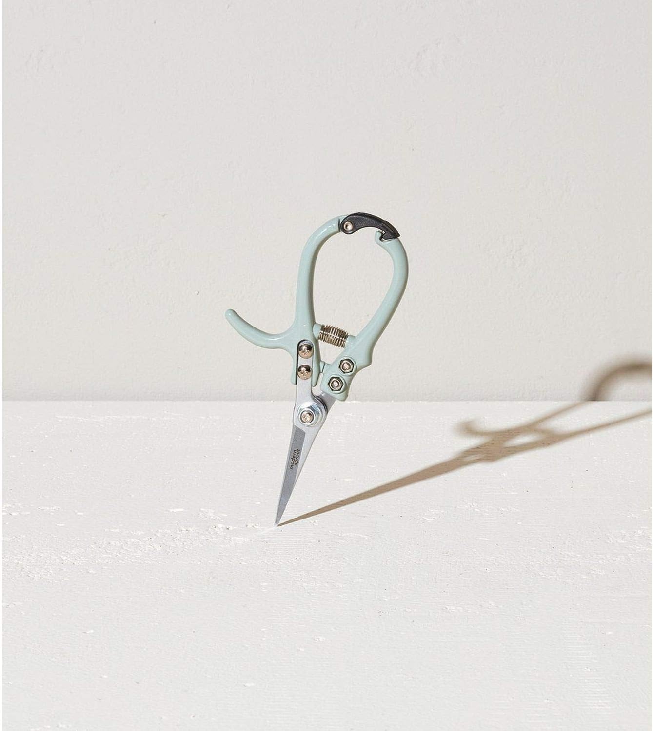 Modern Sprout Pruning Shears - Lightweight Herb Snipping Scissors with Easy Lock | Carbon Steel Blade, Green