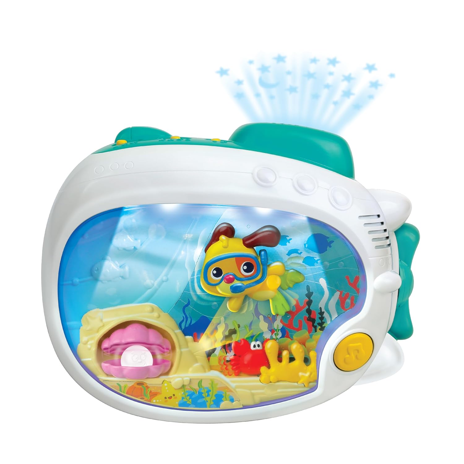Winfun 3-in-1 Soothing Seas Nightlight - Musical Projector with Soft Glow & Calming Lullabies for Babies