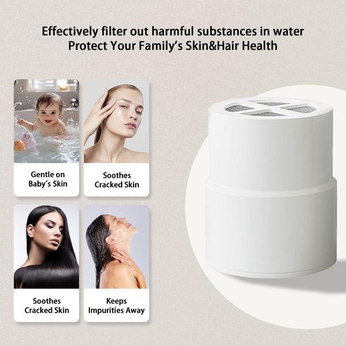 2 packs Replacement Filter Compatible For JOLIE shower filter head for Hard Water, Heavy Metals, Chlorine and Harmful Substance
