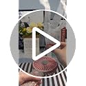 TAZTIR Rhinestone Handheld Fan - Portable USB-C Rechargeable Mini Fan, White