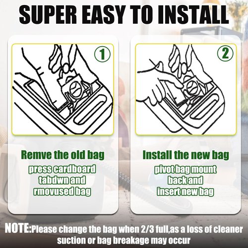 DTESL 30 Pack Vacuum Cleaner Bags Fit for Kenmore Canister Type C/Q 5055 50555 50557 50558 and Pana·sonic Type C-5 C-18, 200 Series, 400 Series, 600 Series, 700 Series, 800 Series (30 Pack)