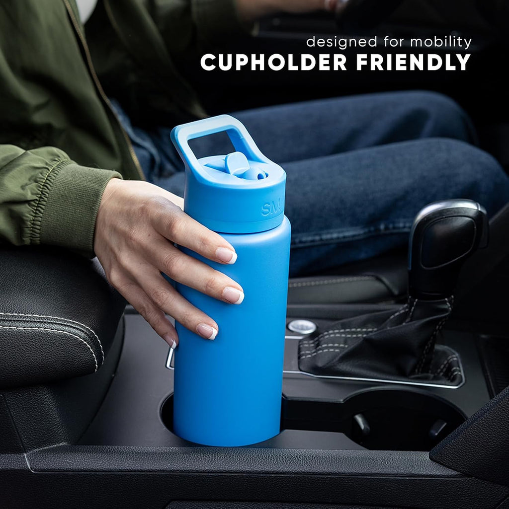 Simple Modern | Kids Water Bottle with Straw Lid - Vacuum Insulated, BPA-Free | 18oz Lavender Mist