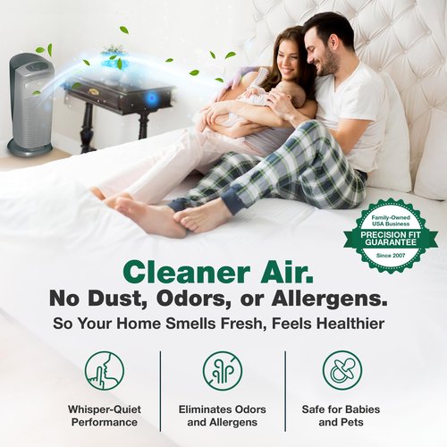 2 Crucial Air Purifier Filters – Compatible with HUNTER® Brand Filter Part # 30963 – Models 30710, 30711, 30730, 30709, 30710, 30711, 30714 – (2 Pack)
