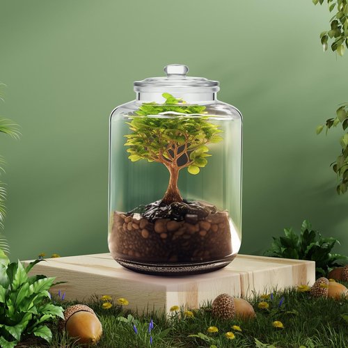 Yaomiao 4 Gallon Glass Jar with Lid Large Cookie Jar with Big Opening Airtight Food Storage Canister Canning Jars for Flour Sugar Dog Treats Pasta Candy Glass Containers with Lids for Kitchen Pantry