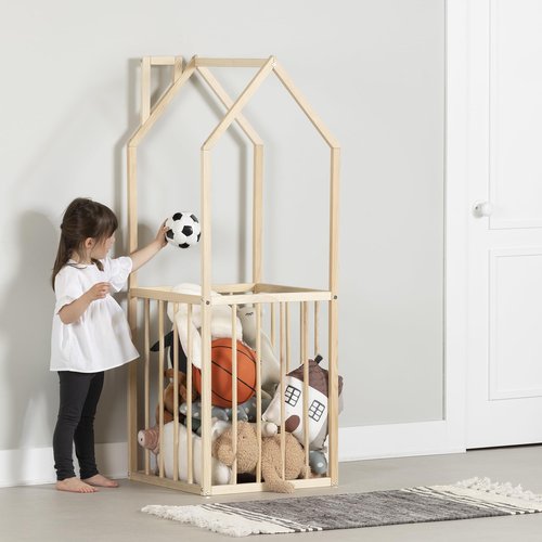 South Shore Sweedi House Shaped Toy Storage Unit, Natural