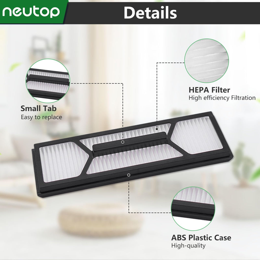 Neutop Hepa Filter Replacement Set, Compatible with eufy Robot Vacuum Omni S1 Pro/S1, Vacuum Cleaner Accessories Parts, 8-pack