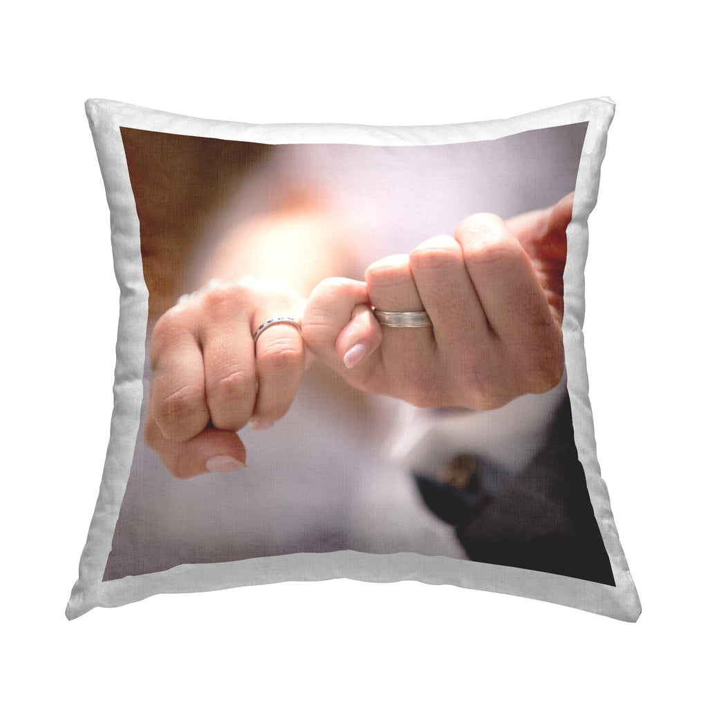 Personalized Throw Pillow – Custom White Square Indoor Cushion 18x18 – Add Your Text – Stupell Industries – Made in USA Home Décor