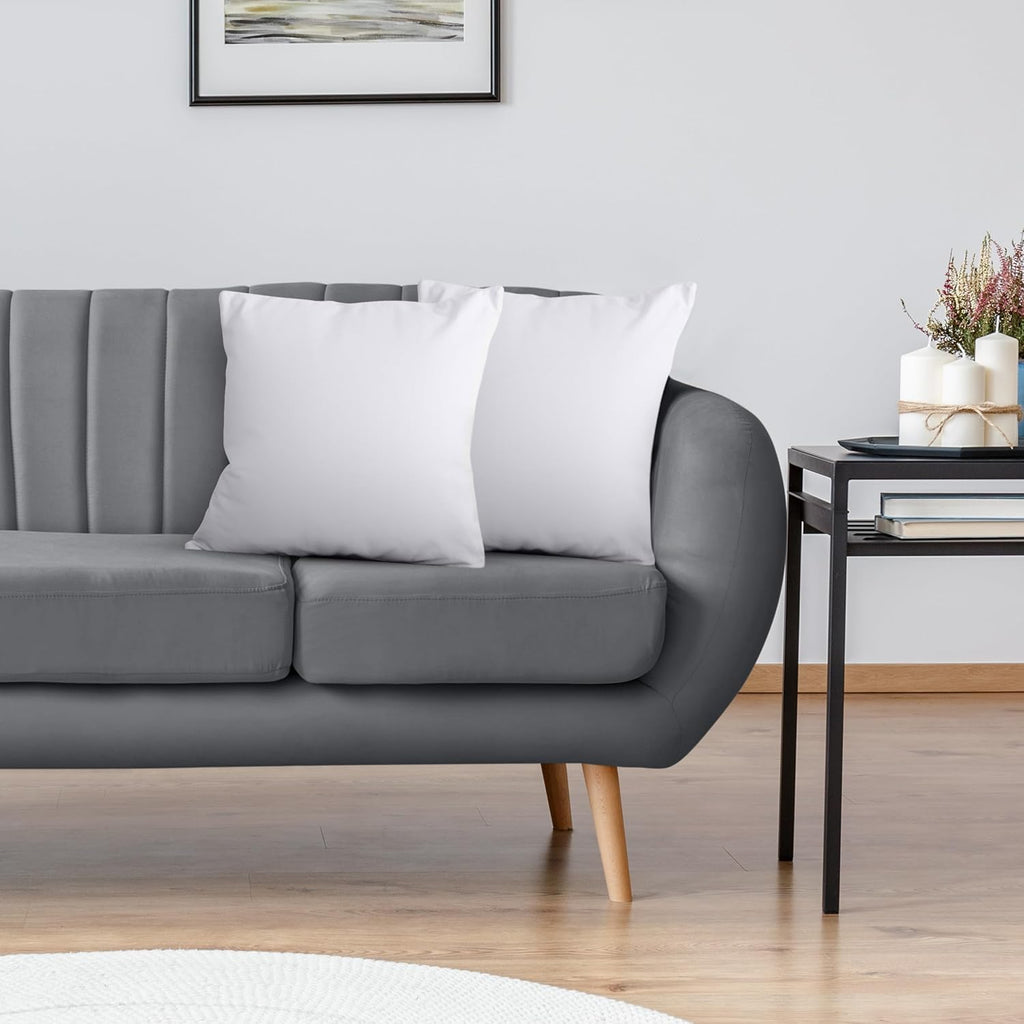 Utopia Bedding 20x20 Pillow Inserts - Set of 2 White Decorative Cushions for Sofa & Bed - Soft & Fluffy
