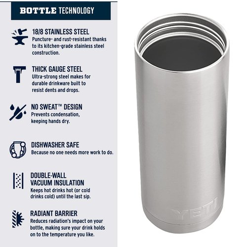 Yeti Rambler 18 Oz Hotshot Bottle Offshore Blue