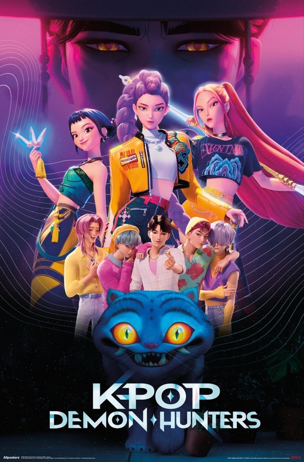Netflix KPop Demon Hunters Wall Poster - Premium Unframed 19L x 13W for Fans
