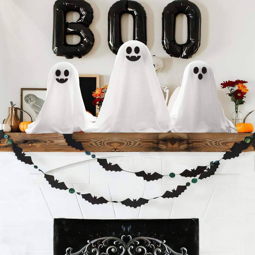 ORIENTAL CHERRY Halloween Decor - Halloween Decorations Indoor - Set of 3 DIY Spooky Ghosts Crafts - Scary Ghost for Indoor Party Home Table Room Kitchen Office