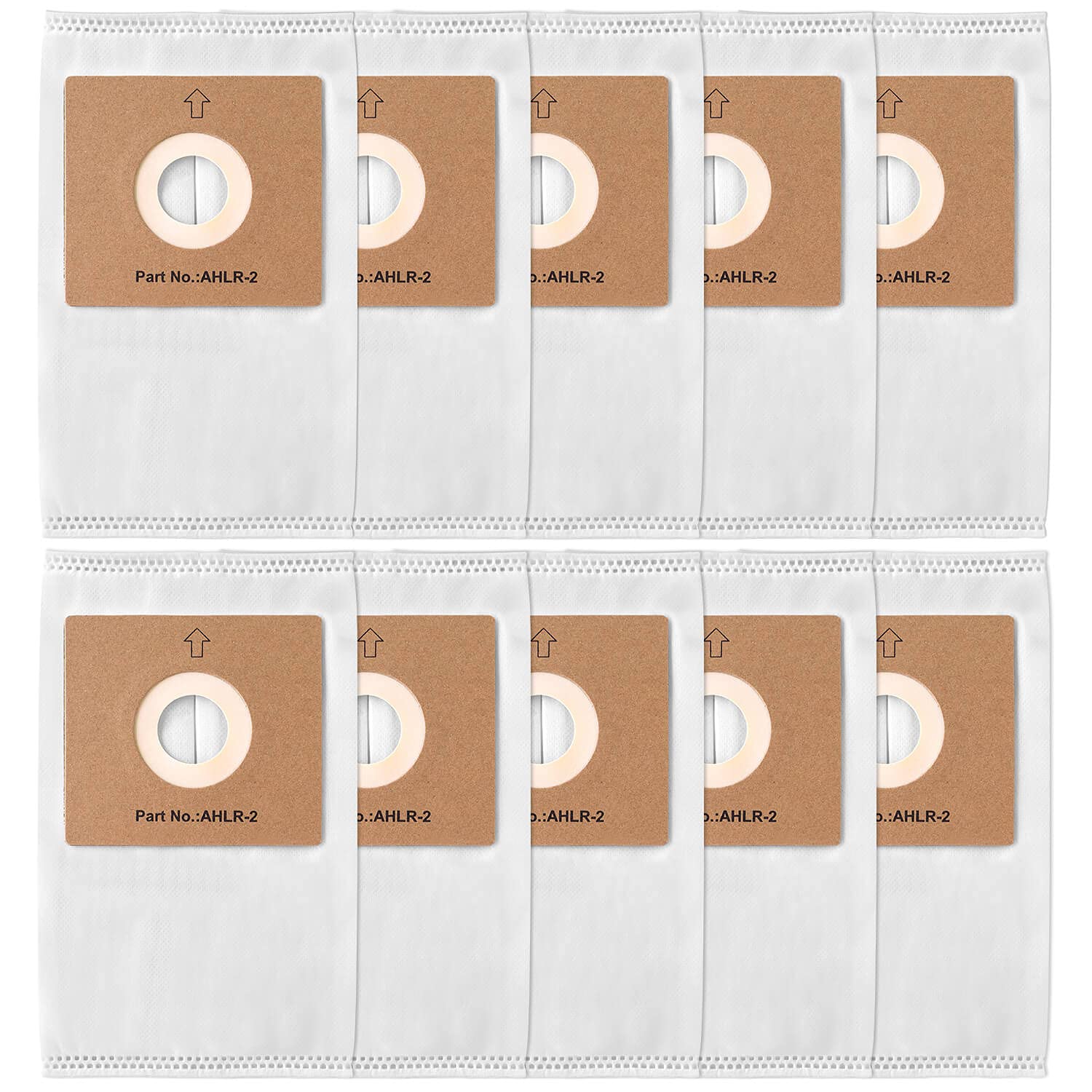 Gudotra 10 Pack Replacement AHLR-2 HEPA Filter Bags for Atrix AHSC-1 Lil' Red Vacuum Cleaner 2-Quart White