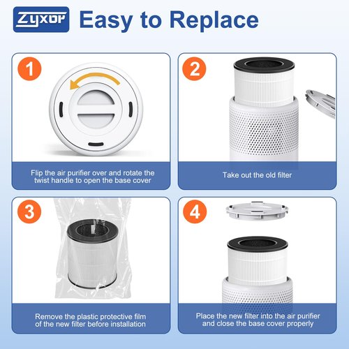 B-D02L Replacement Filter,Compatible with MOOKA B-D02L/M05 Air Purifier,Also fits VEWIOR B-D02U&KOIOS B-D02L Air Purifier,Replacement Filter for MOOKA Air Purifier B-D02L 2-Pack