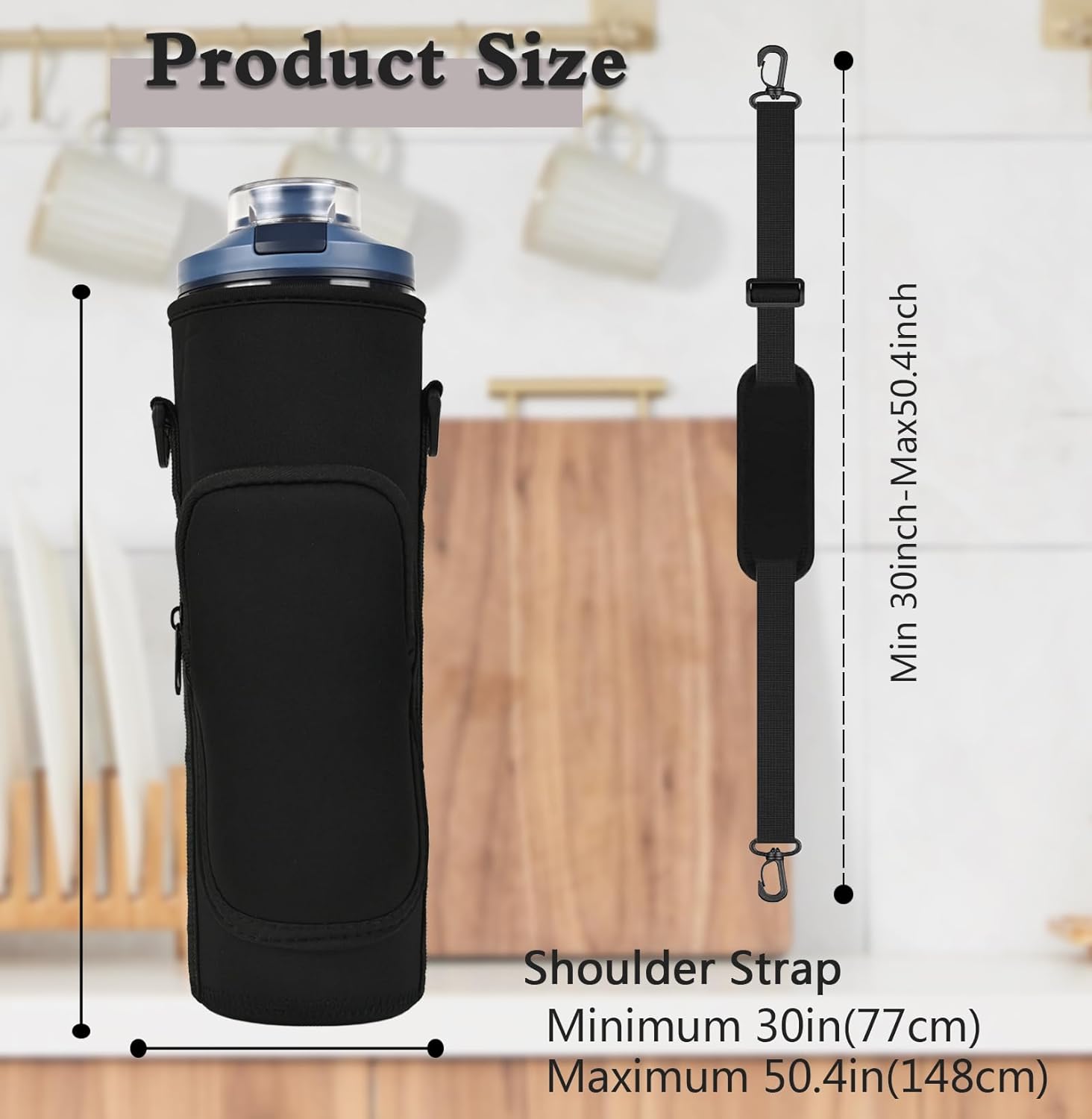 Ninja | Portable Blender Storage Bag Sleeve - Accessory Pocket & Shoulder Strap for Ninja Blast Max