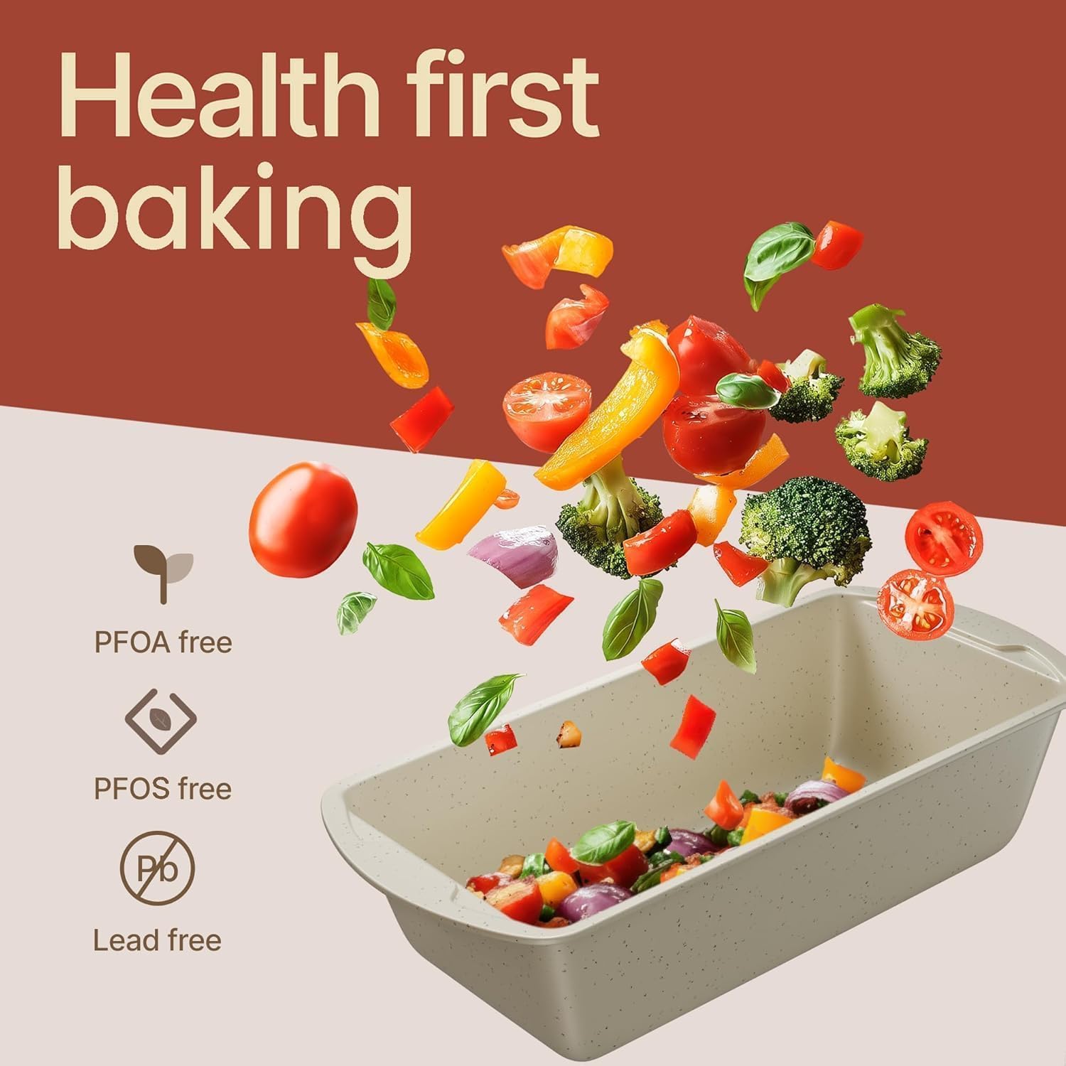 Nonstick Baking Bread Pan by [Brand Name] - 11" Carbon Steel, Oven Safe to 450°F, Space-Saving Design
