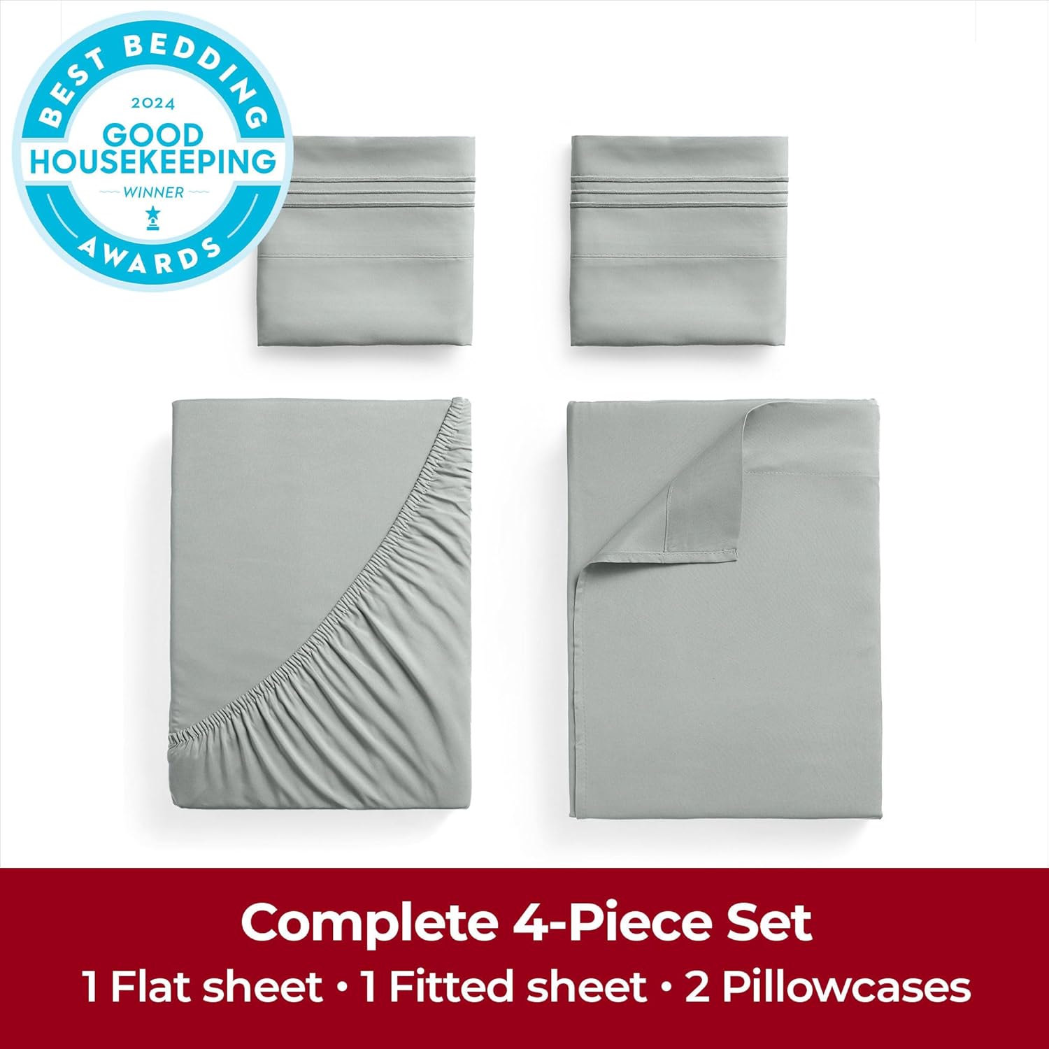 Mellanni Extra Deep Full Sheets - Hotel Luxury, Ultra Soft Cooling Bedding - Wrinkle & Stain Resistant (Full, Spa Mint)