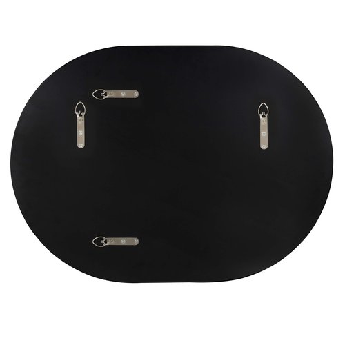 Kate and Laurel Caskill Mid-Century Oval Mirror, 18" x 24", Gold, Capsule-Shaped Accent Mirror for Entryway, Living Room, or Bathroom