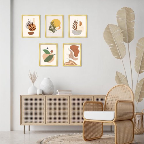 LaVie Home 8x10 Gold Picture Frame - HD Plexiglass Wall Display Frame for Vertical or Horizontal Use