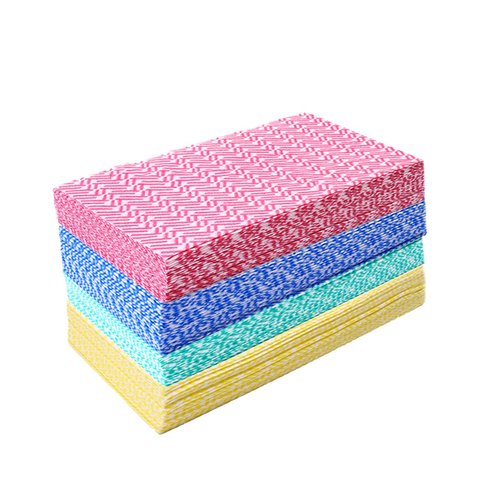 KMAKII Handi Wipe Reusable Cloths - Multi-Purpose Disposable Dish Cloths and Towels, Ultra Absorbent, Fast-Dry, Durable Cleaning Wipes for Kitchen and Home, 4colors, 11.8 x 21 inches, Pack of 80
