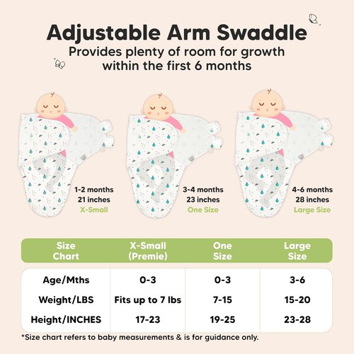 Lunaris Organic Baby Swaddle Sleep Sacks - Soft & Snug for Newborns 0-3 Months | 3-Pack Set