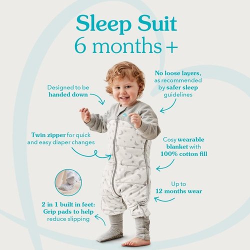 Love To Dream Organic Toddler Wearable Blanket - Super Soft Sleeping Sack with Footies, 4T Pink