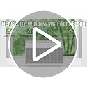 U-Shape AC Window Foam Block with Seal Strip - Energy Efficient