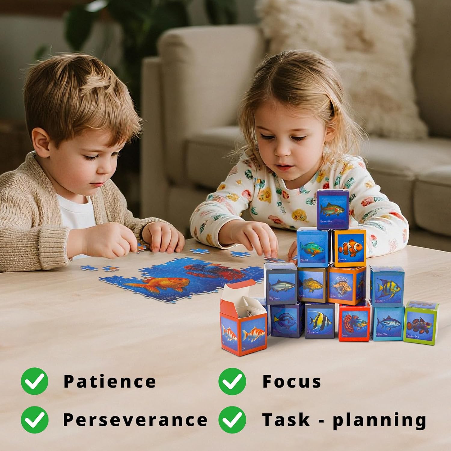 Rokt&Razo Mini Daily Puzzles - 24 Individual 1000-Piece Advent Calendar | Family Fun for All Ages, 27.5 x 19.7 in