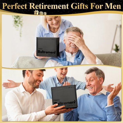 Cabtnca 8 Pcs Retirement Gifts for Men Funny Retirement Gift for Men 2026, for Coworker Dad Boss Grandpa Teachers, Includes Mug Hat Candle Socks Dice Pen Greeting Card, Retired Gifts for Man