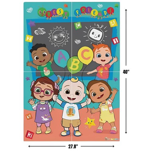 amscan Cocomelon Scene Setters® with Photo Props - 27.8" x 40" | Assorted Design | 1 Set of 16 Pcs.