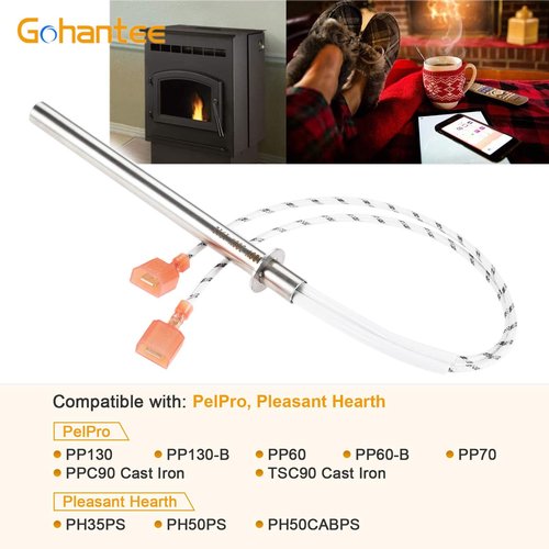 SRV7000-660-AMP Igniter Replacement for Pelpro PP130, PP130-B, PP60, PP60-B, PP70, PPC90, TSC90, Pleasant Hearth PH35PS, PH50CABPS, PH50PS, Quadra-Fire Outfitter Pellet Stove Igniter Ignitors 300W