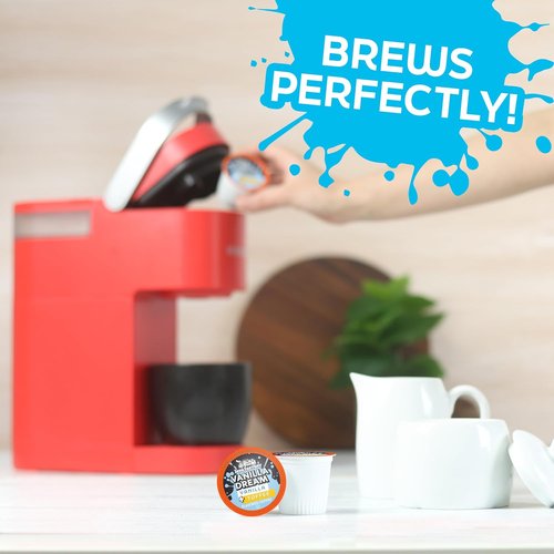 Java Factory Coffee Pods - Vanilla Flavored Coffee for K-Cup Brewers | 80 Count Pack