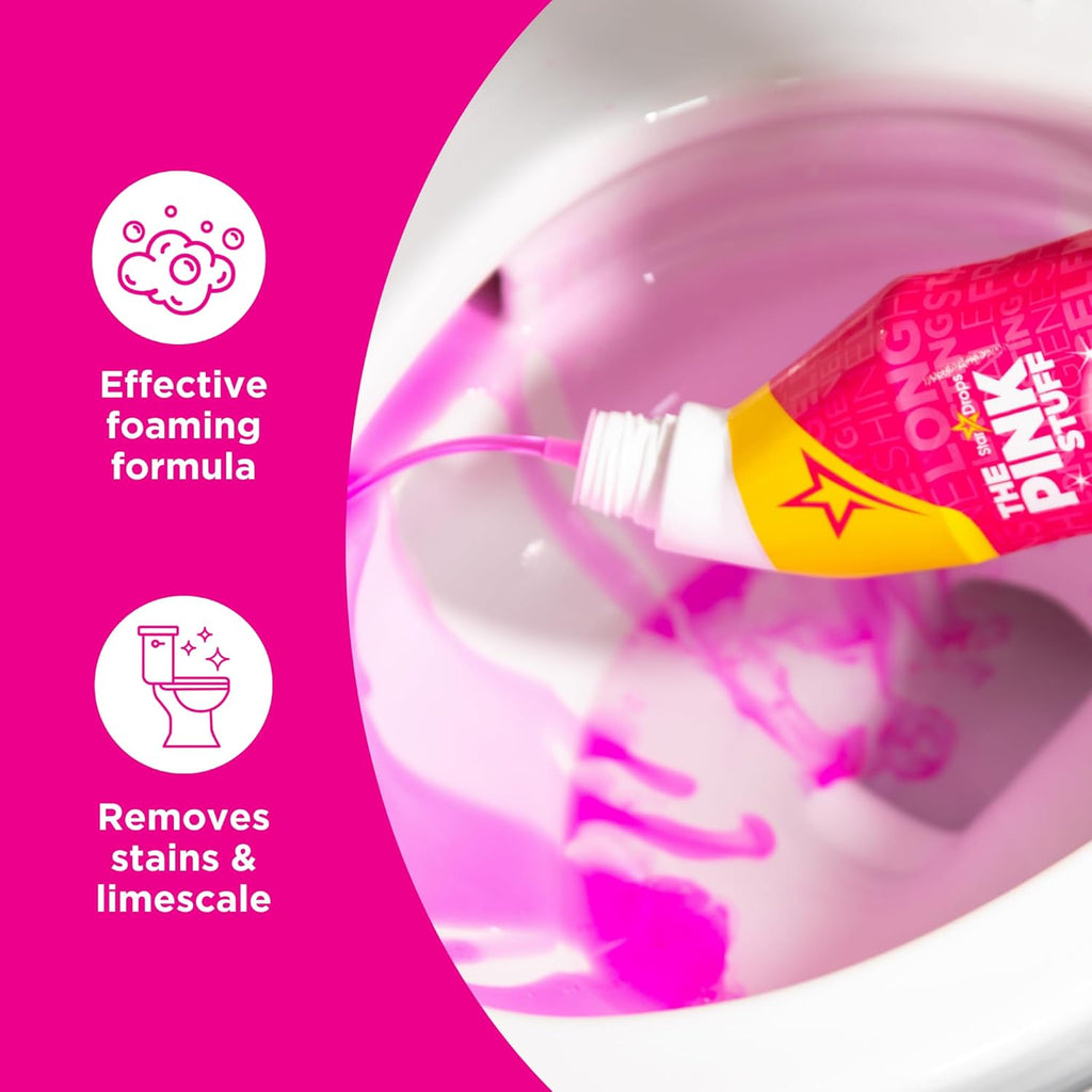 The Pink Stuff Miracle Toilet Cleaner - Powerful Stain-Removing Gel for Sparkling Clean Bowls | 750ml