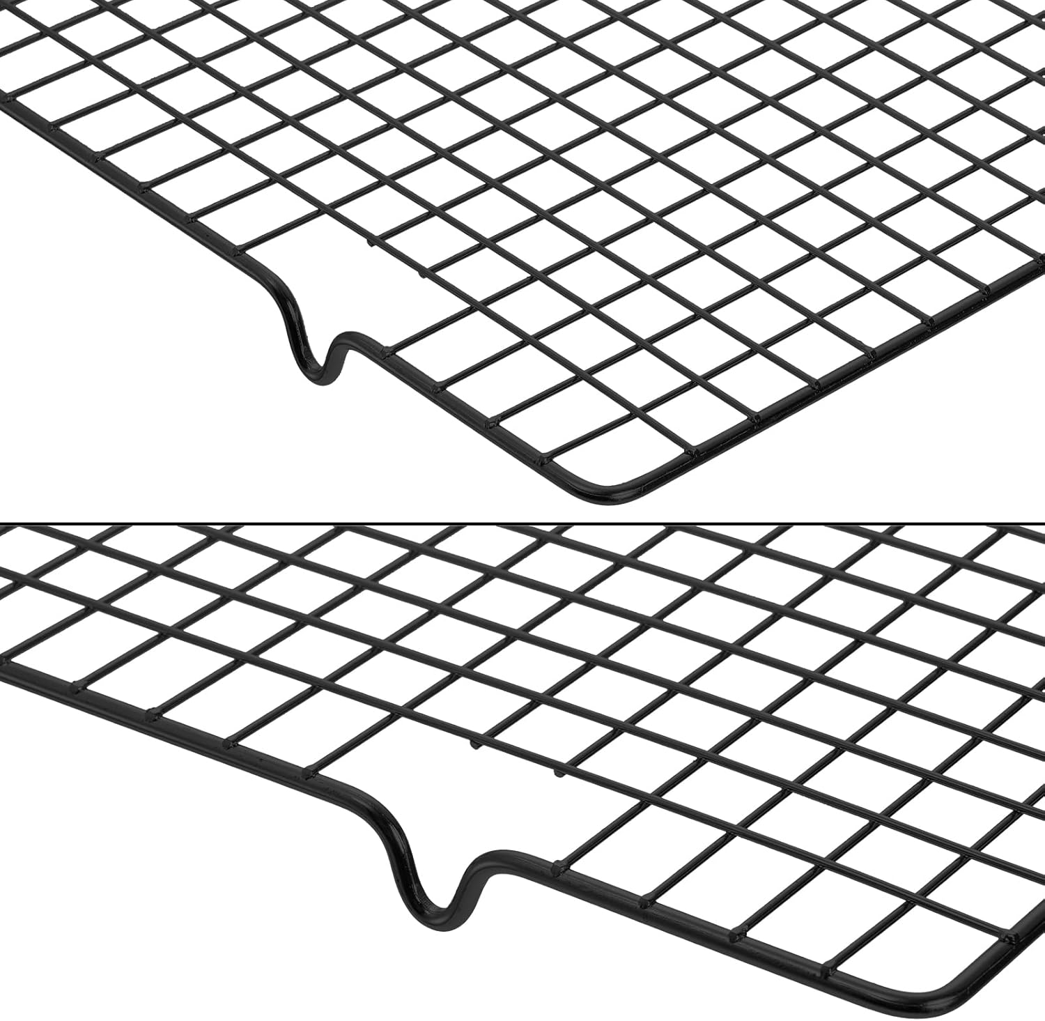 Tebery Heavy Duty Wire Cooking Rack - 2 Pack Nonstick Baking & Cooling Grid, 16" x 10" for Roasting & Grilling