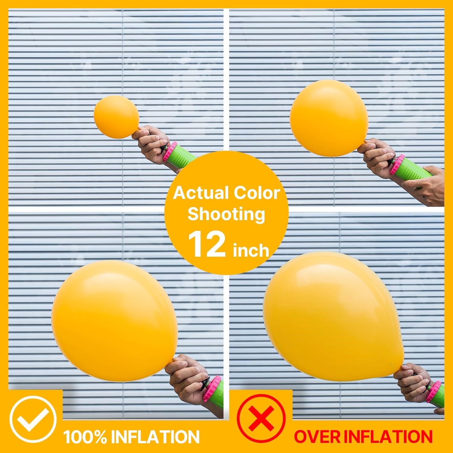 PartyWoo Mustard Yellow Balloons - 100pcs 12 Inch Fall Balloons for Birthday & Baby Showers