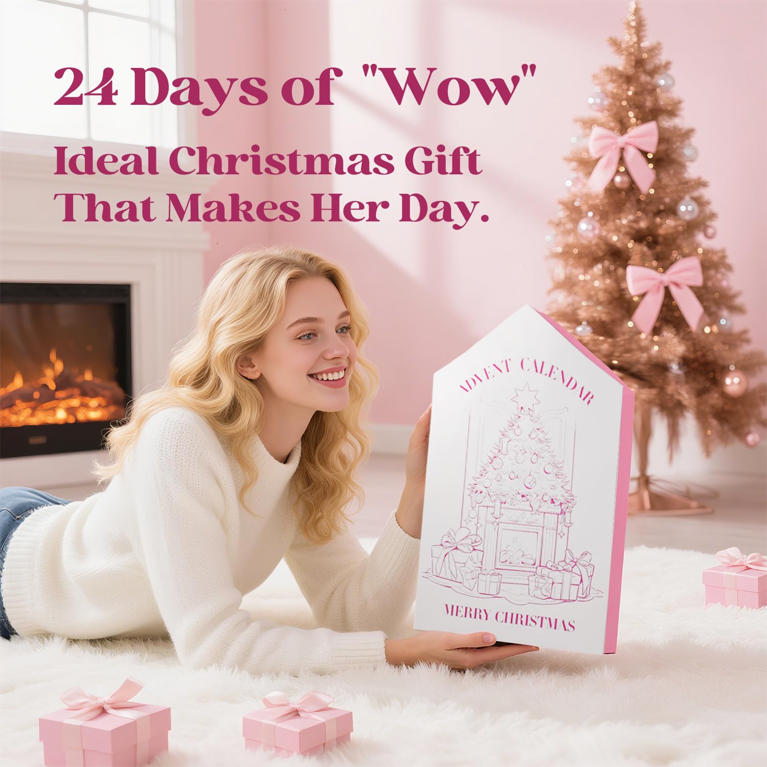 Regine Switzerland Makeup Advent Calendar 2025 - Ultimate Beauty Gift Set for Women & Teens | Includes Mascara, Blush, Lip Balm, Shower Gel