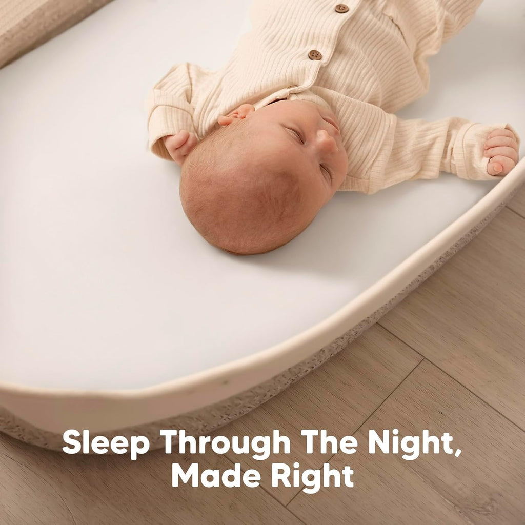 Skiennix Baby Bassinet Sheets - Soft Viscose Bamboo Fitted Sheets | 33x17, 2-Pack, Compatible with Halo & Graco