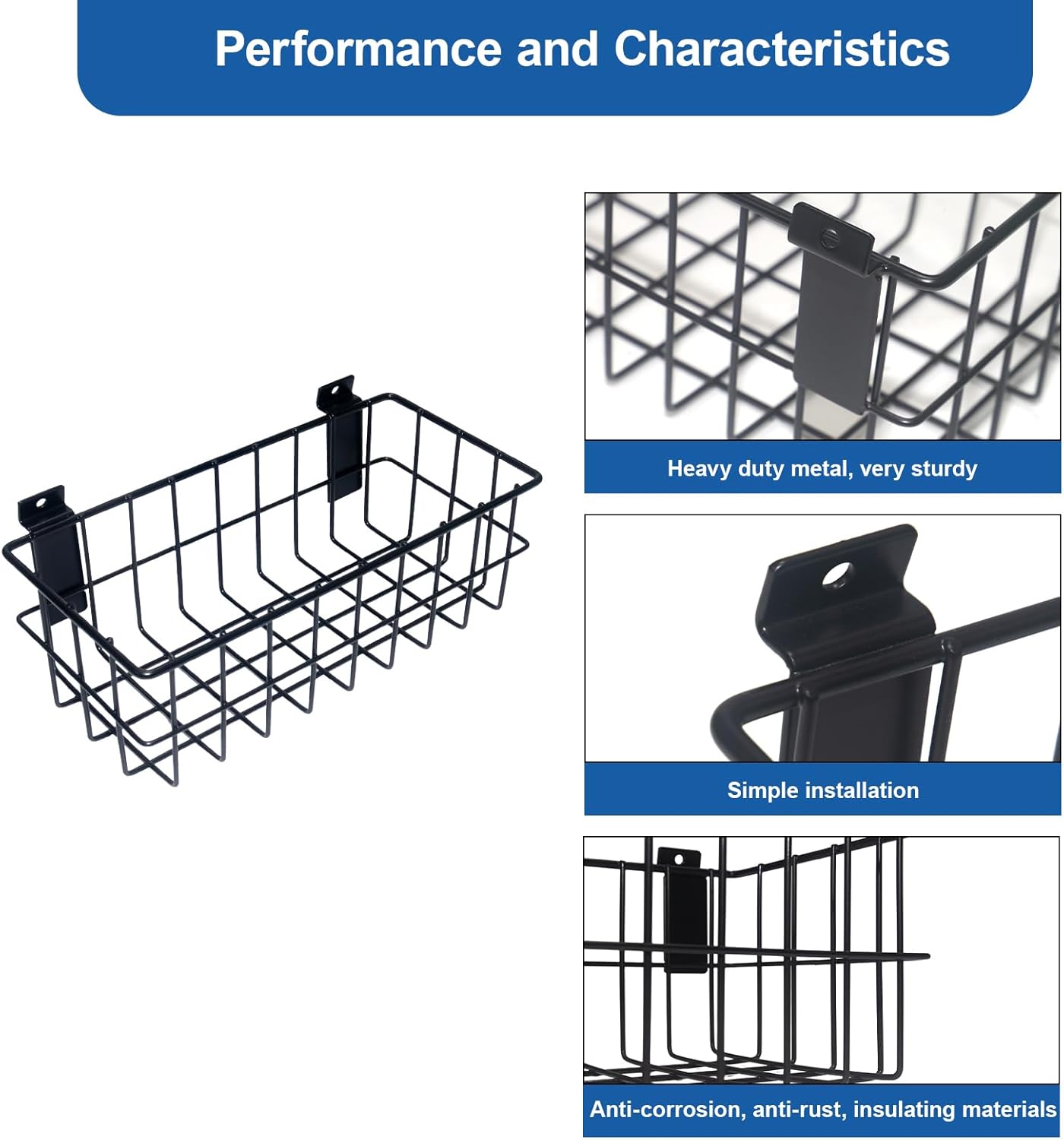 NeatiEase 29 PCS Slatwall Accessories Kit - Heavy Duty Hooks & Baskets for Garage Storage | Multi-Sized